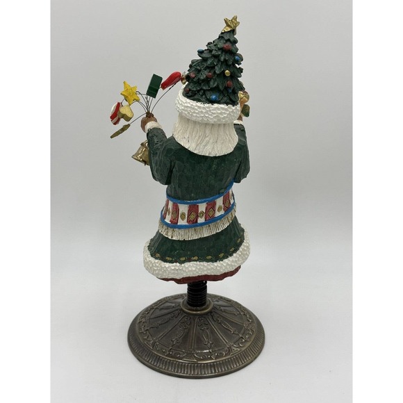 Traditions Whimsical Santa Claus Figurine Handpainted Old World Spring 11.75” - Picture 2 of 5